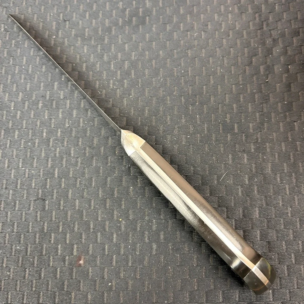 Vintage Full Tang‎ Boning Knife 5 inch Stainless Steel Triple Rivet Black Handle